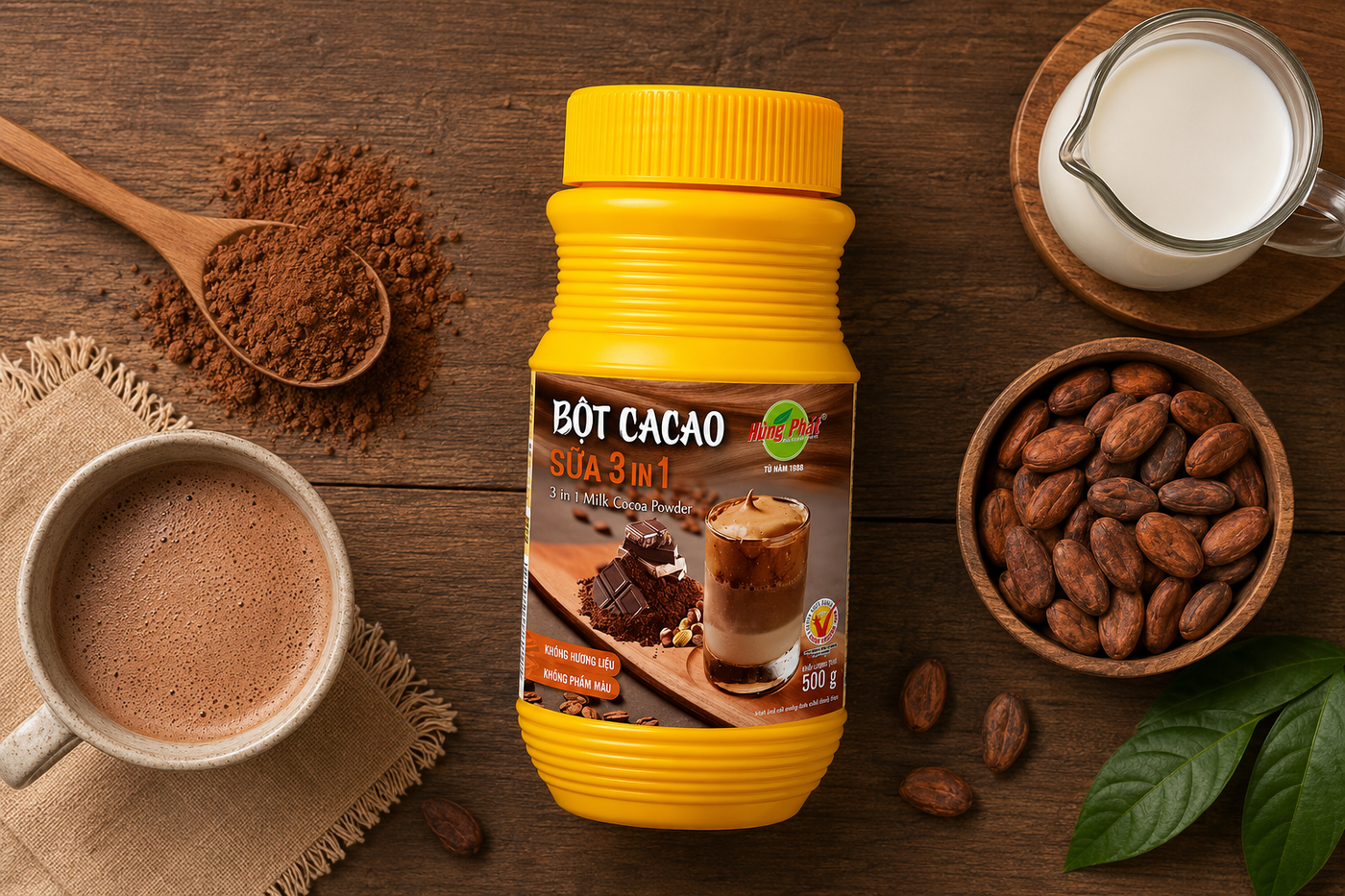 Bột Cacao Sữa 3in1 Hùng Phát - Bột Cacao Sữa 3in1 Là Gì? Đọc Nhãn Đúng Trước Khi Pha