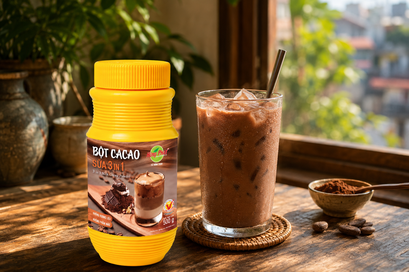 Bột Cacao Sữa 3in1 Hùng Phát - Cách Pha Bột Cacao Sữa Lạnh Tại Nhà — Đơn Giản Hơn Nghĩ
