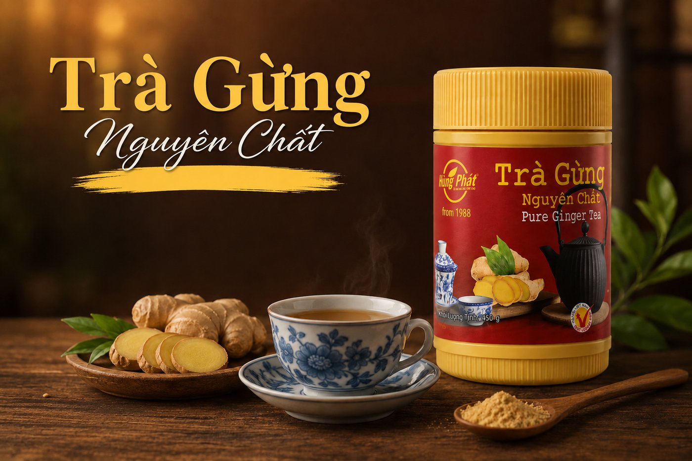 Trà Gừng Hùng Phát - Bao bì là yếu tố quyết định — đừng tiết kiệm chỗ này