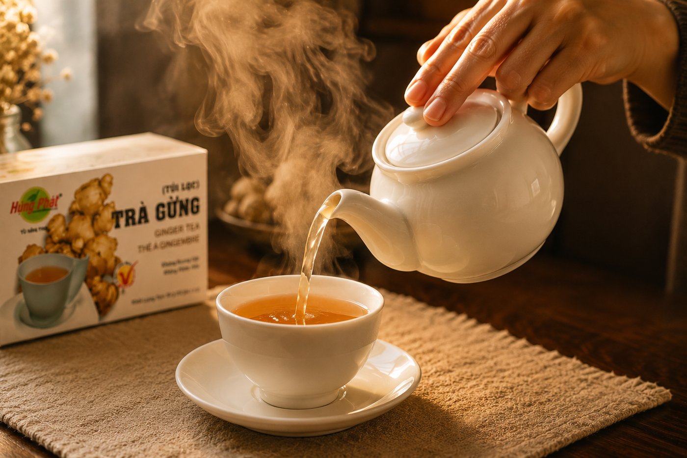 Trà Gừng Hùng Phát - Một thói quen gia đình đáng giữ trong nhịp sống hiện đại