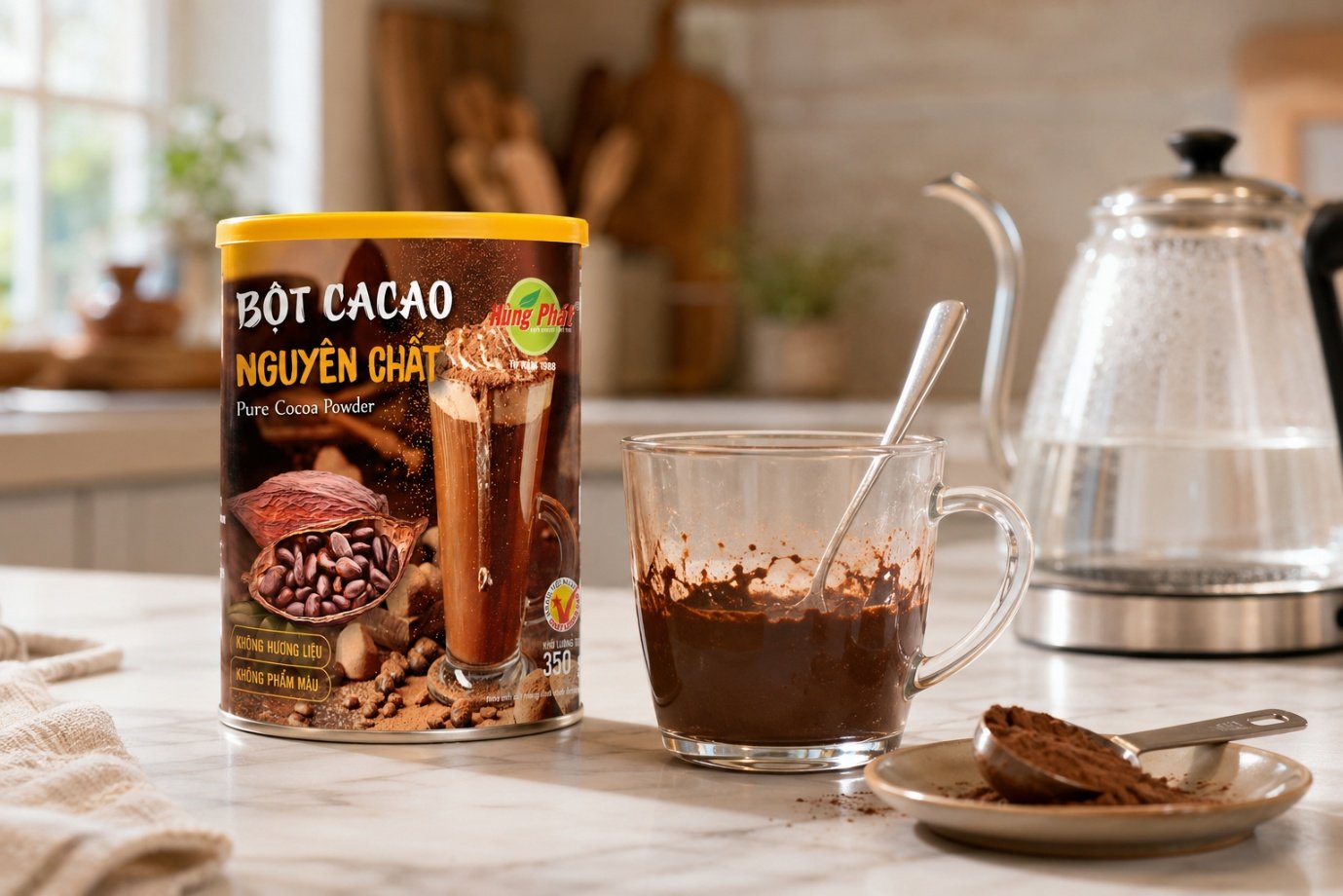 Bột Cacao Nguyên Chất Có Đường Không? Cách Đọc Nhãn Và Phối Vị - Khi chuyển từ cacao sữa pha sẵn sang cacao