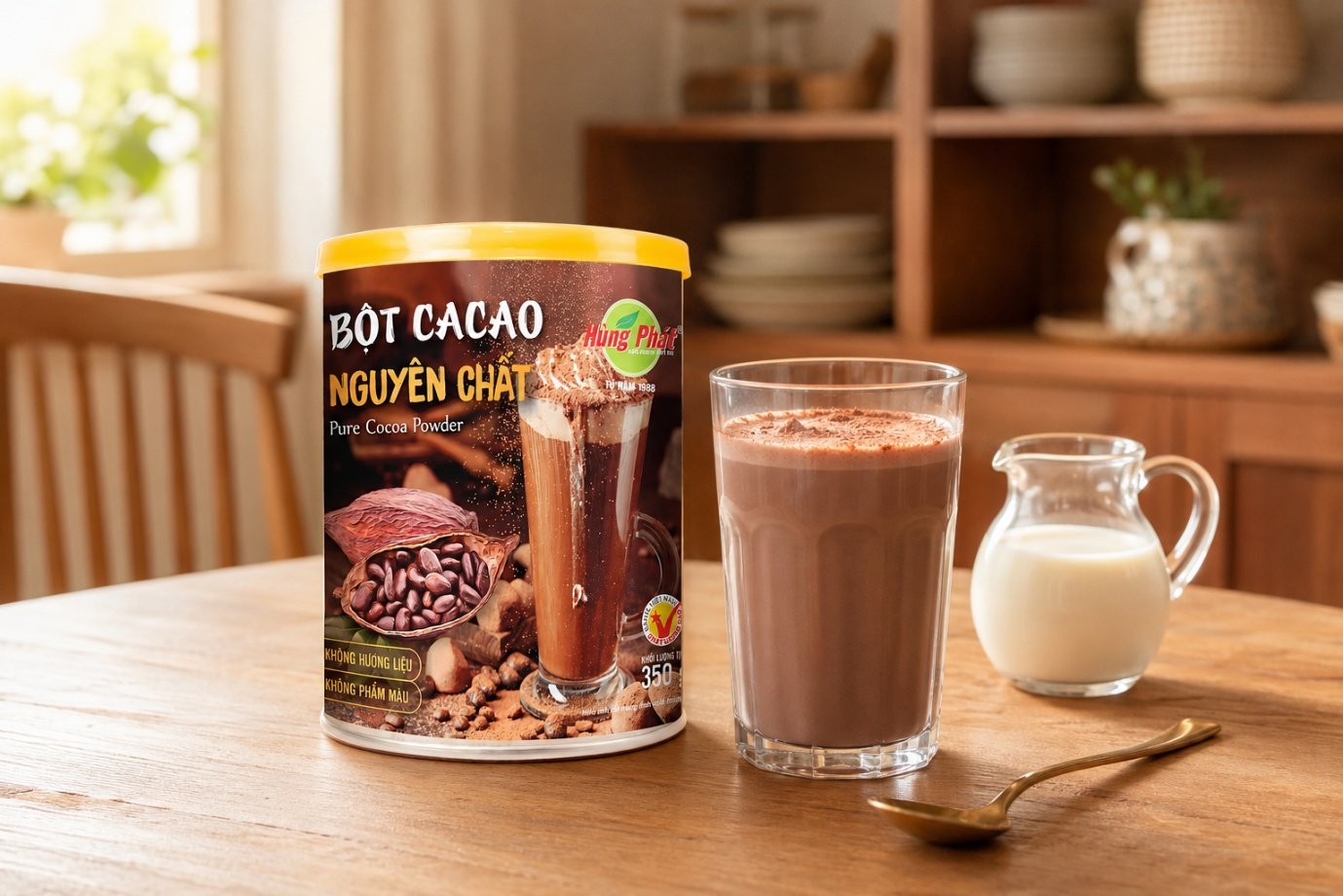 Bột Cacao Nguyên Chất Hùng Phát: Cách Pha, Phối Vị Và Ứng Dụng Trong Căn Bếp - 4. Cách Pha Cacao Nguyên Chất