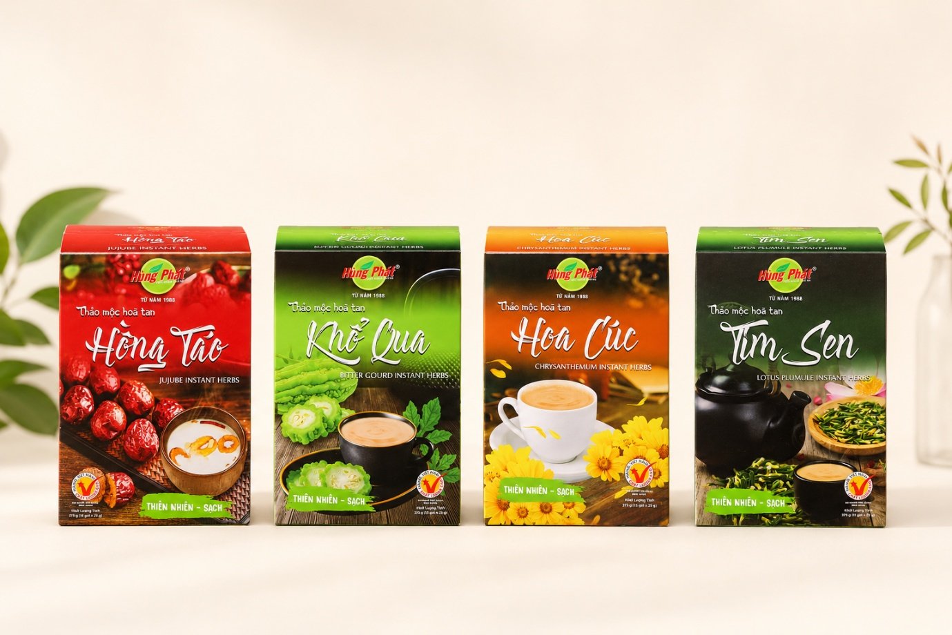 Chọn vị thảo mộc hòa tan cho gia đình và văn phòng Chọn theo quy cách 200g hoặc 375g Nếu mới thử một vị, hộp