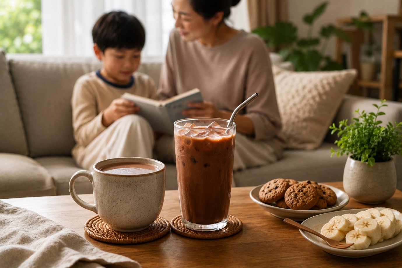 Cách Pha Cacao Nguyên Chất Lạnh: Tạo Cốt Trước Khi Thêm Đá - 3. Phối Sữa Trước Khi Cho Đá