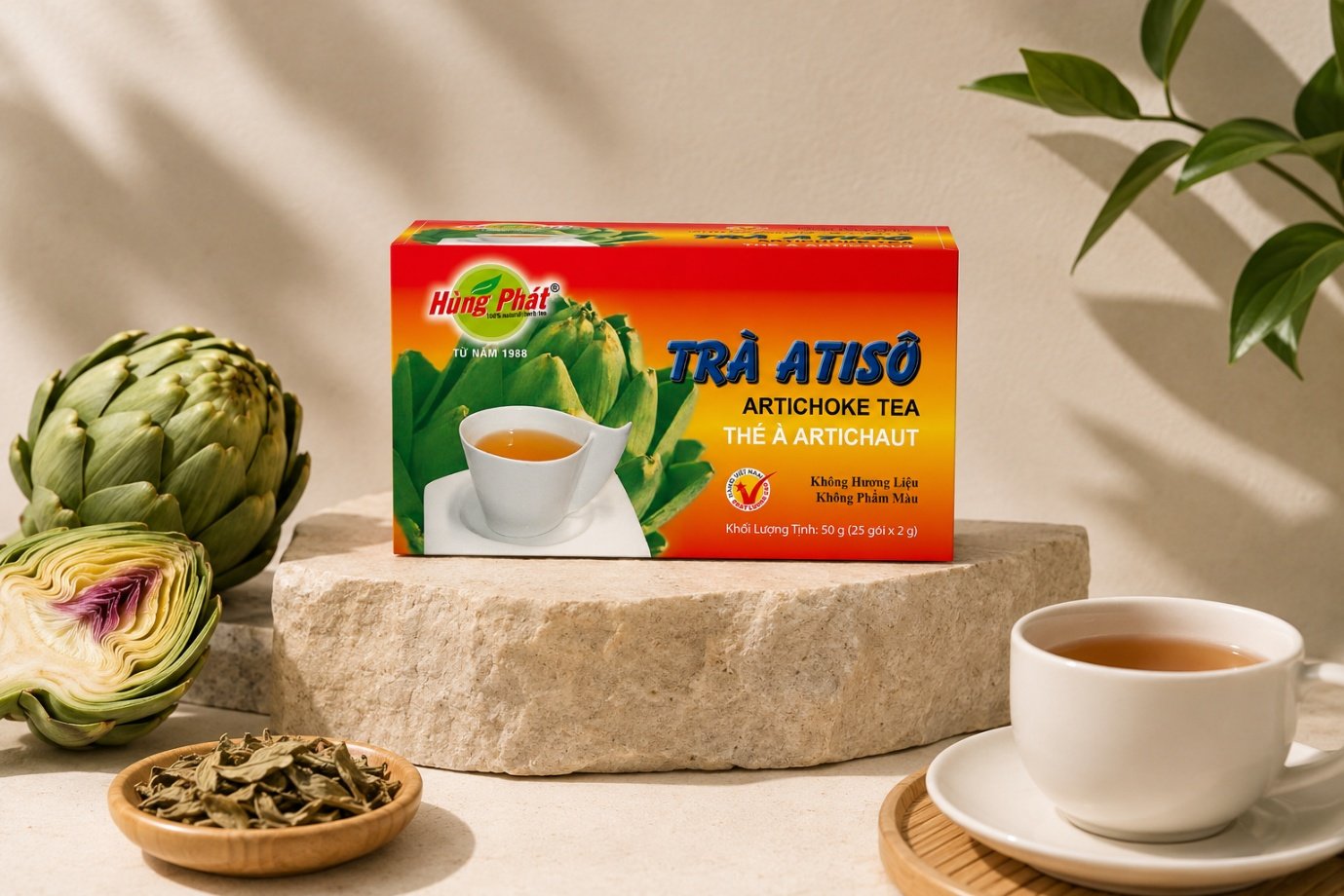 Trà Atisô Hùng Phát - Cách dùng lạnh với Trà Atisô Hùng Phát