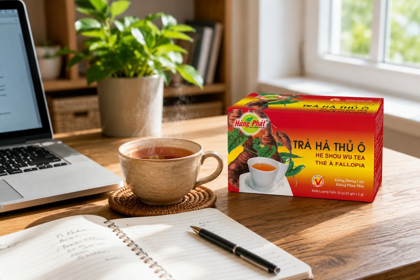 Cách Pha Trà Hà Thủ Ô Túi Lọc Dễ Uống - ảnh minh họa 2