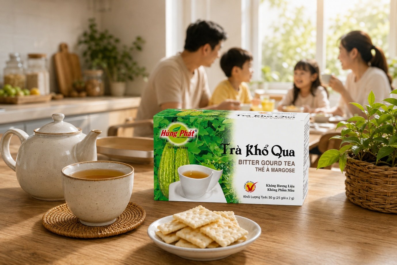 Cách pha Trà Khổ Qua túi lọc Hùng Phát để vị đắng vừa miệng - hình ảnh 2