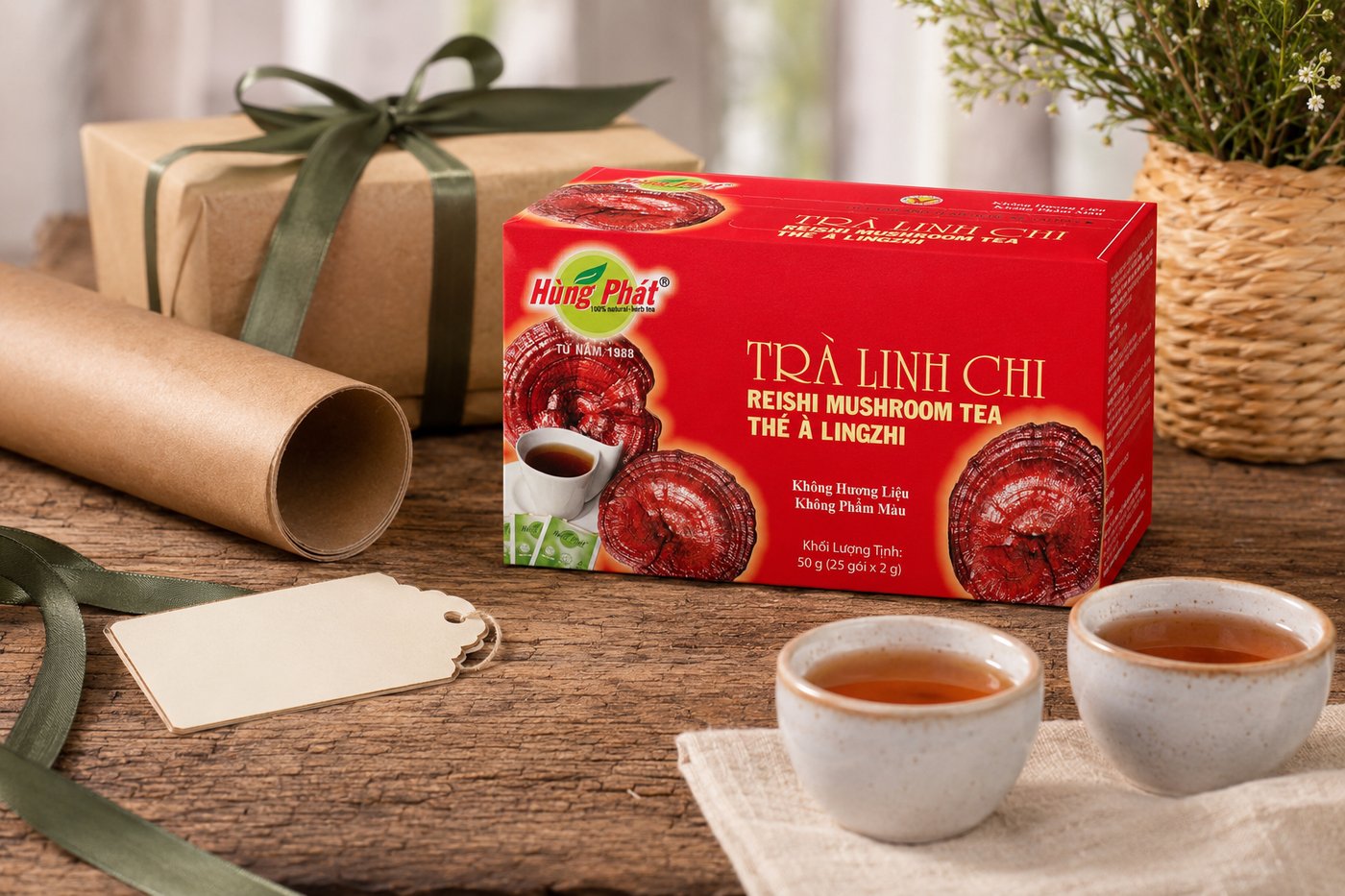 Cách Pha Trà Linh Chi Hùng Phát Và Vài Biến Tấu Dễ Làm - hình ảnh 3