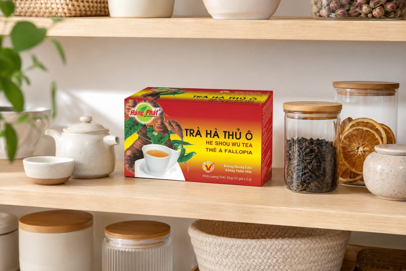 Giá Trà Hà Thủ Ô Hùng Phát Và Quy Cách - ảnh minh họa 1