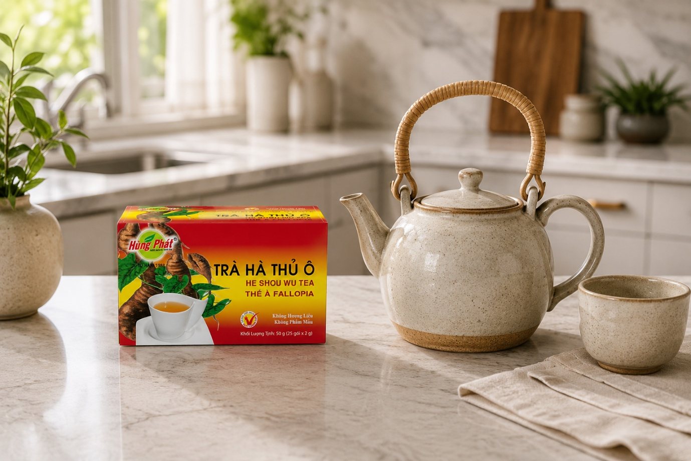 Giá Trà Hà Thủ Ô Hùng Phát Và Quy Cách - ảnh minh họa 2