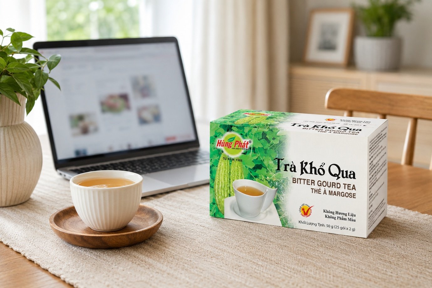 Giá Trà Khổ Qua Hùng Phát bao nhiêu? Cách chọn đúng sản phẩm chính hãng - hình ảnh 1