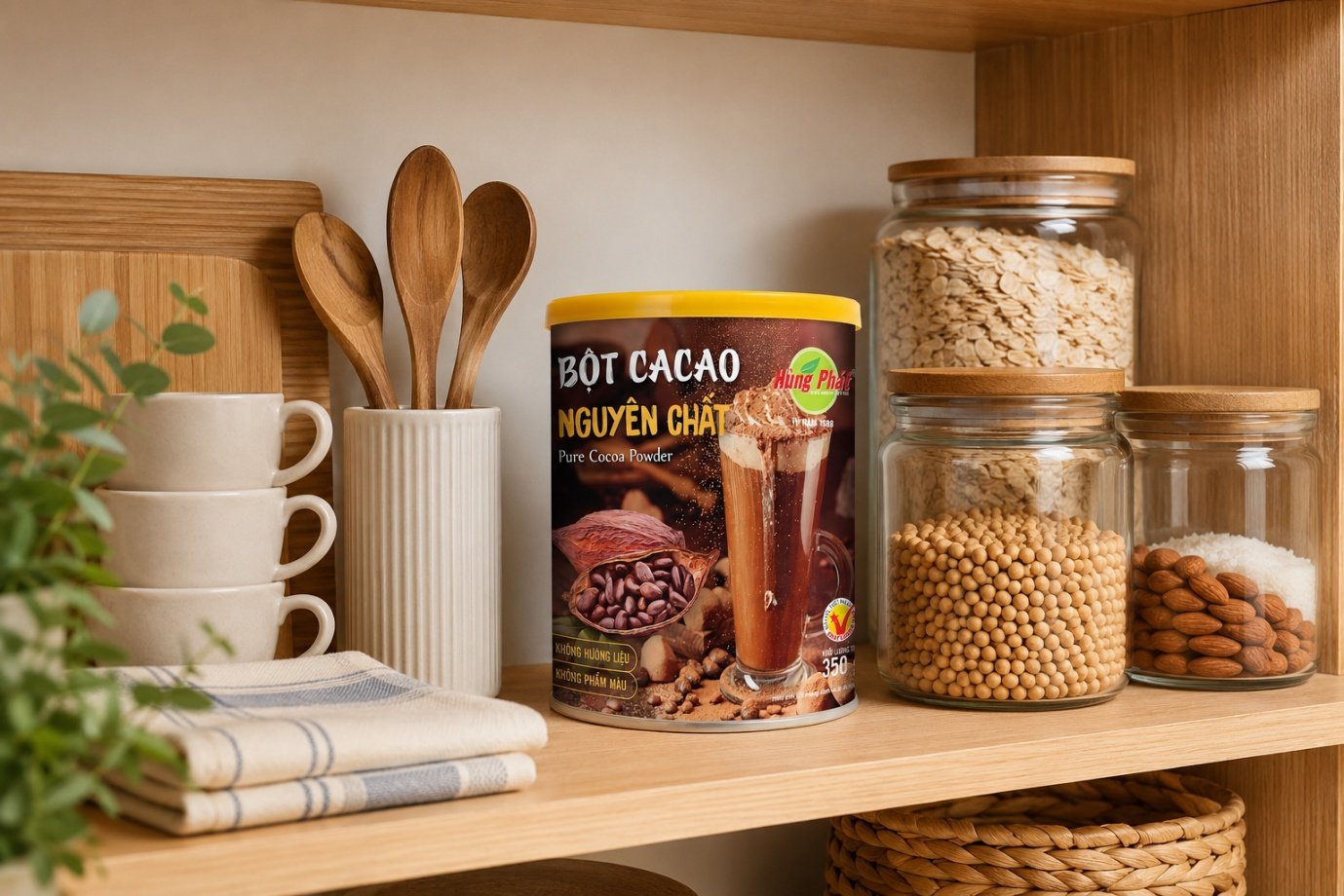 Một Ly Cacao Nguyên Chất Cần Bao Nhiêu Bột? Cách Giữ Tỷ Lệ Ổn Định - Dùng quá ít bột khiến ly nhạt, trong khi