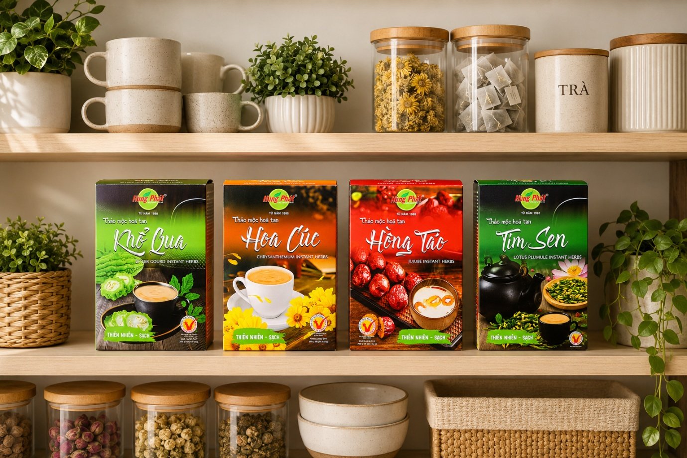 Thảo Mộc Hòa Tan Cho Văn Phòng: Pha Nhanh, Dùng Gọn - Khổ Qua