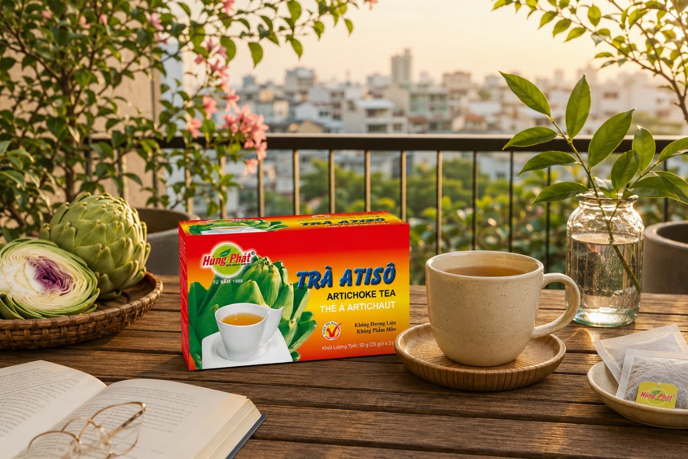 Trà Atisô Hùng Phát - Vì sao nhiều người chọn trà atiso dạng túi lọc?