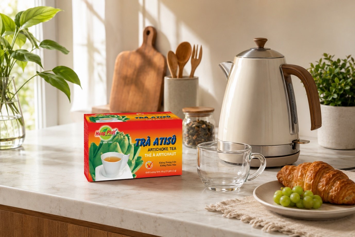 Trà Atisô Hùng Phát - Trà Atisô Hùng Phát phù hợp với góc pantry như thế nào?