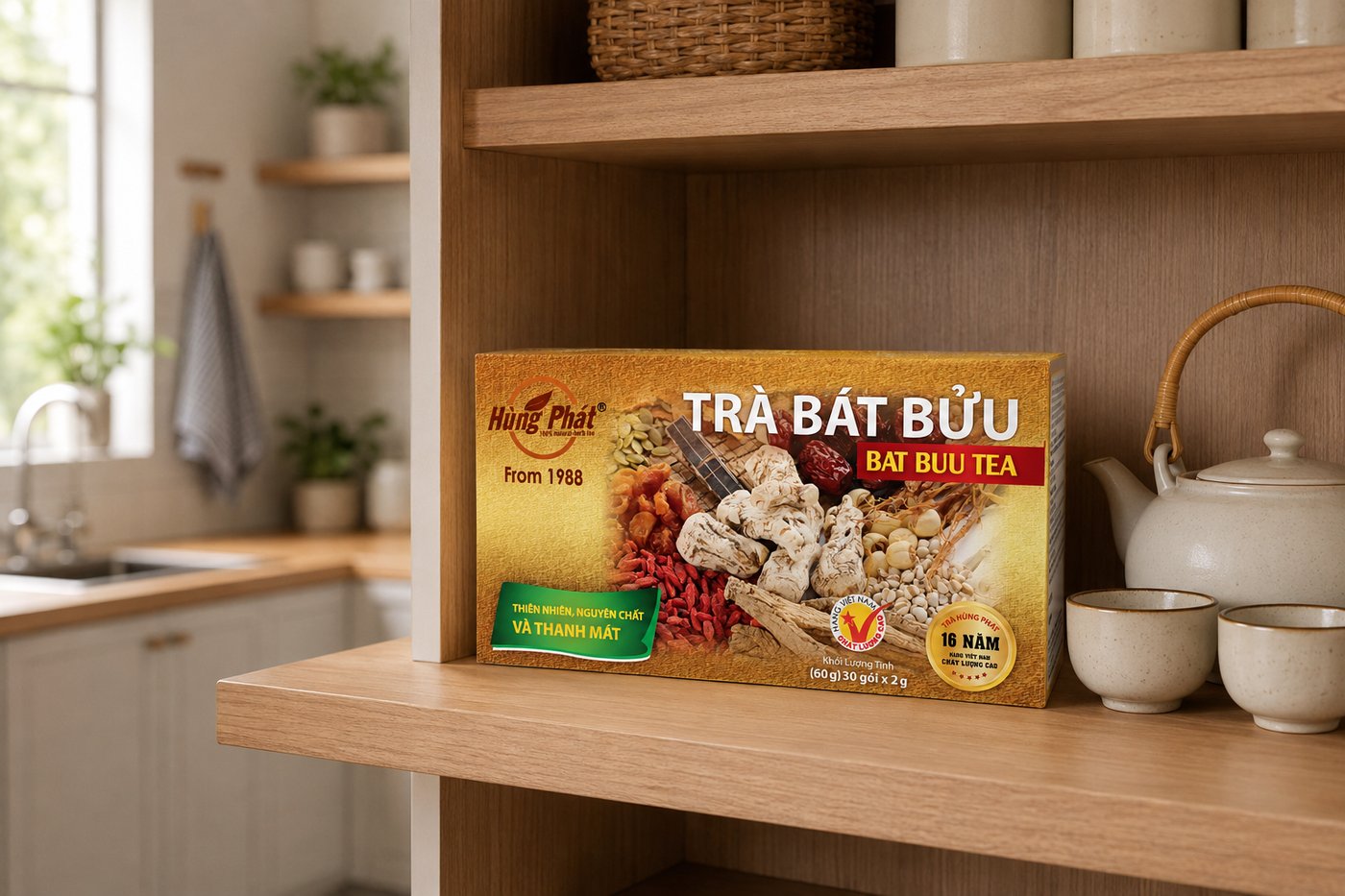 Trà Bát Bửu Hùng Phát - 1. Nấu một bình mát uống dần cả ngày