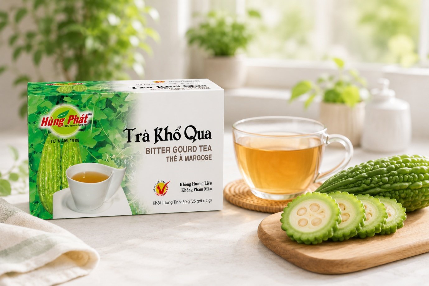 Trà Khổ Qua có vị gì? Cách làm quen với vị đắng thảo mộc - hình ảnh 1