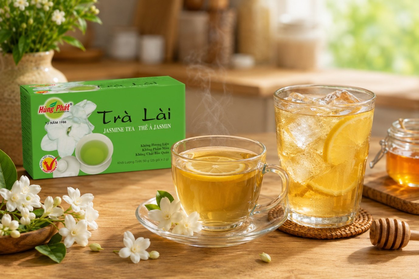 Trà Lài Đá Cam Tươi: Cách Pha Ly Uống Lạnh Đẹp Mắt - Một ly Trà Lài đá cam tươi hợp với những lúc anh/chị