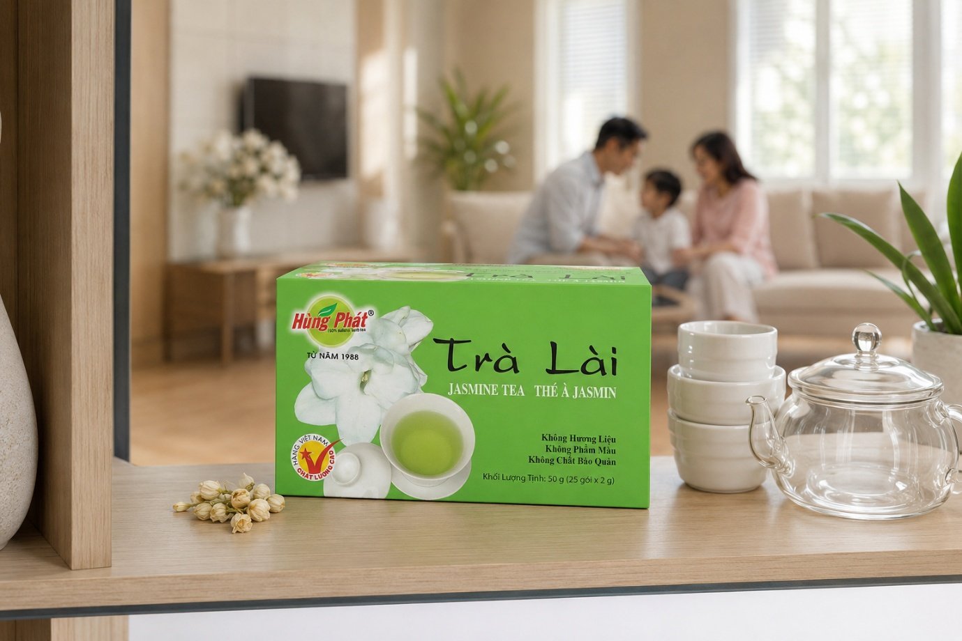 Trà Lài Hùng Phát Dùng Trong Những Dịp Nào? - Tiếp khách nhỏ: chỉn chu mà không rườm rà