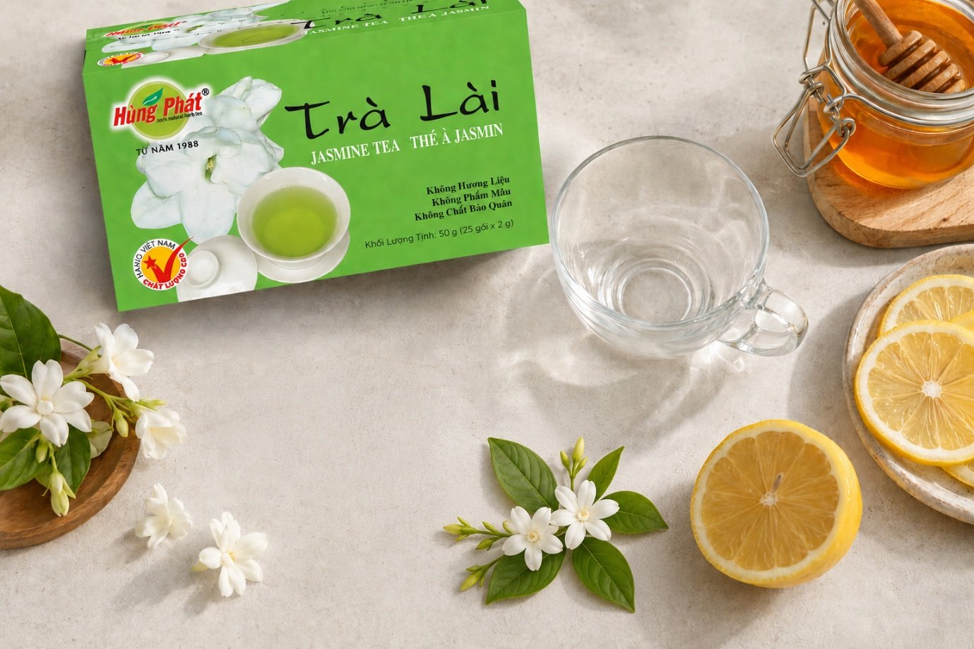 Trà Lài Mật Ong Chanh: Cách Pha Chua Ngọt Nhẹ Tại Nhà - Nguyên liệu cần chuẩn bị