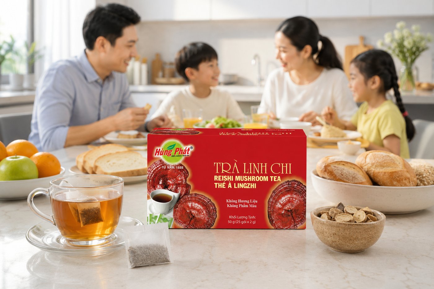 Trà Linh Chi Hùng Phát – Khoảng Lặng Thanh Dịu Giữa Ngày - hình ảnh 5