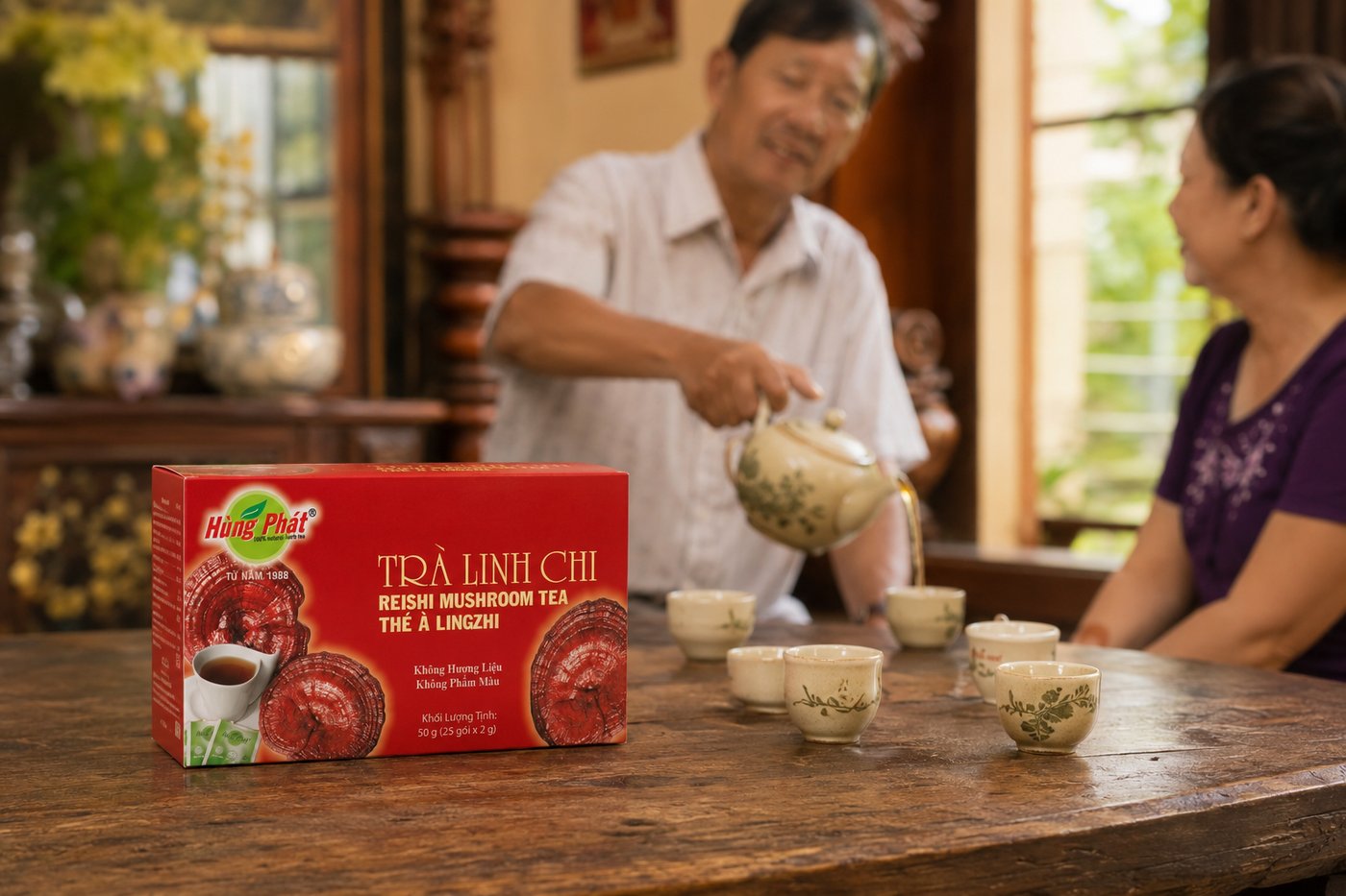 Tách Trà Linh Chi Trong Nhịp Sống Chậm - hình ảnh 2