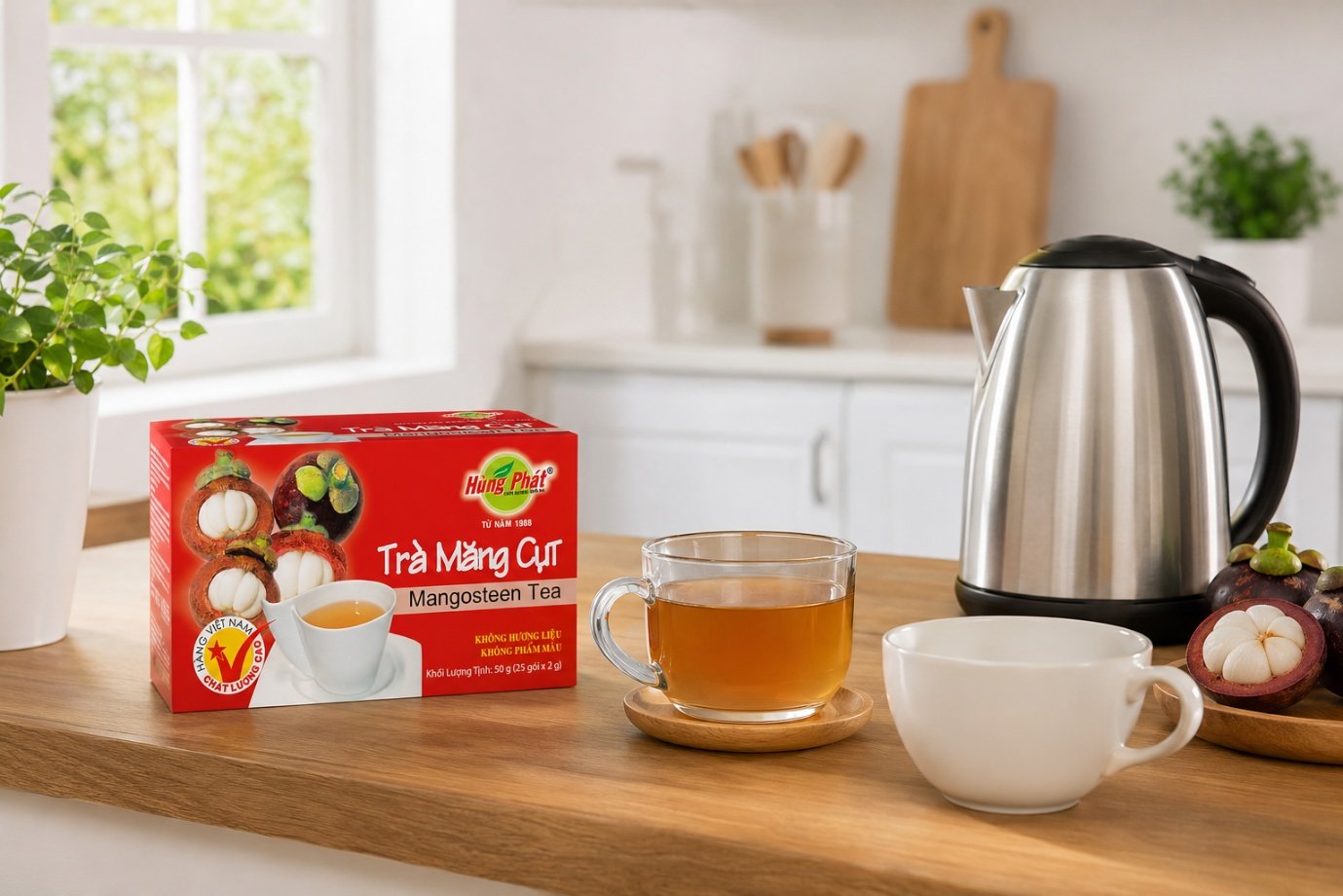 Trà Măng Cụt Hùng Phát Là Gì? Thành Phần, Cách Pha Và Hương Vị Cần Biết - Trà Măng Cụt Hùng Phát là sản phẩm
