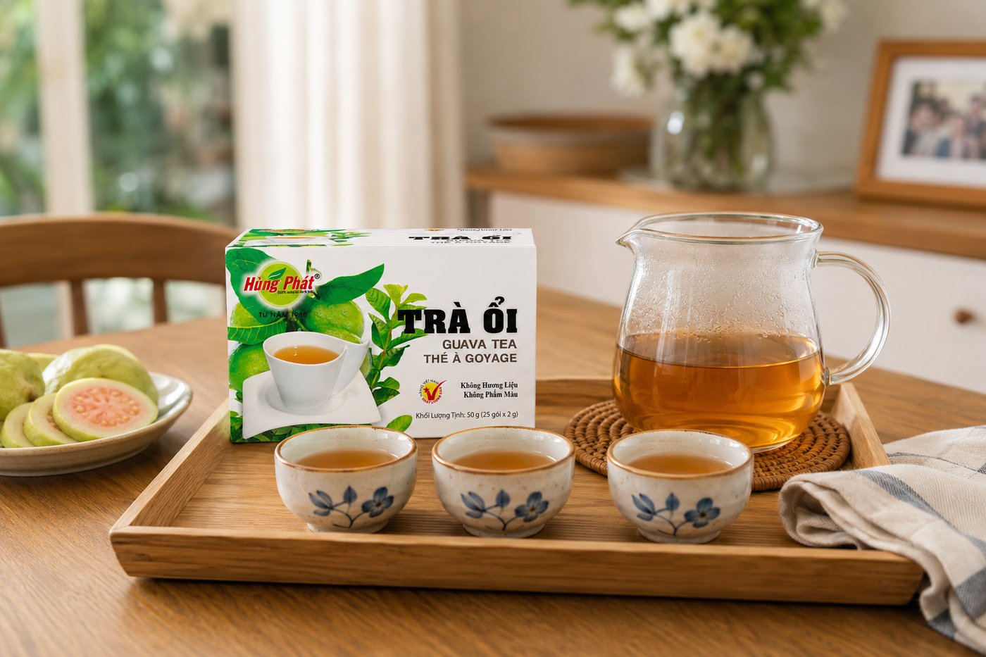 Trà Ổi Cam Tươi: Cách Pha Thanh Nhẹ Tại Nhà - Cách pha nền trà ổi
