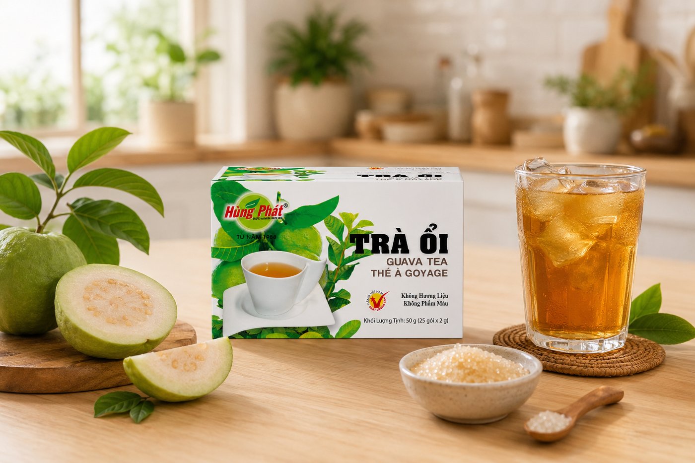 Trà Ổi Cam Tươi: Cách Pha Thanh Nhẹ Tại Nhà - Ly trà ổi cam tươi hợp với những lúc muốn đổi vị trong căn bếp