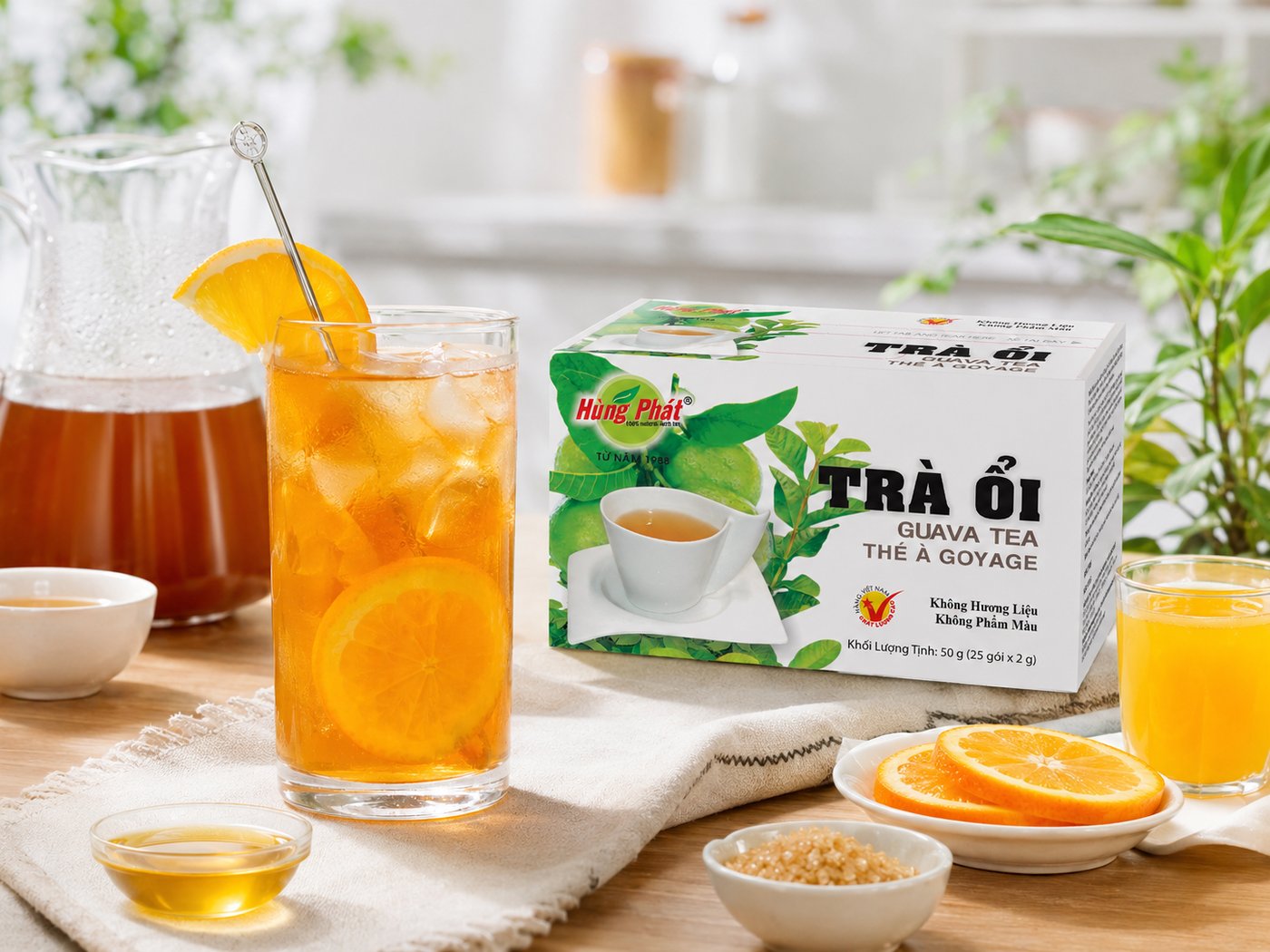 Trà Ổi Cam Tươi: Cách Pha Thanh Nhẹ Tại Nhà - Nguyên liệu cần chuẩn bị