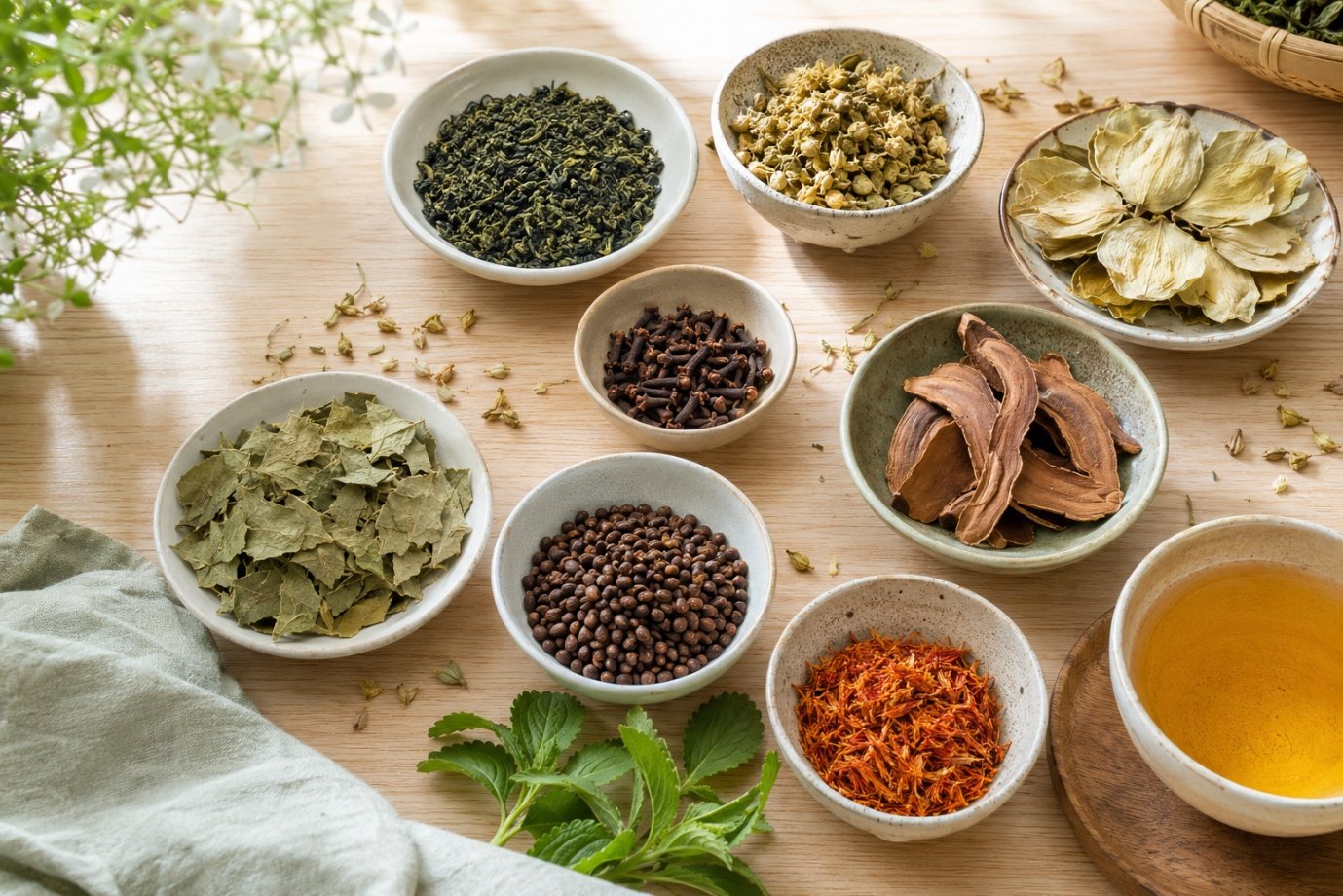 chính: trà thảo mộc gia đình miền trung - Thứ Trà Không Ai Giải Thích