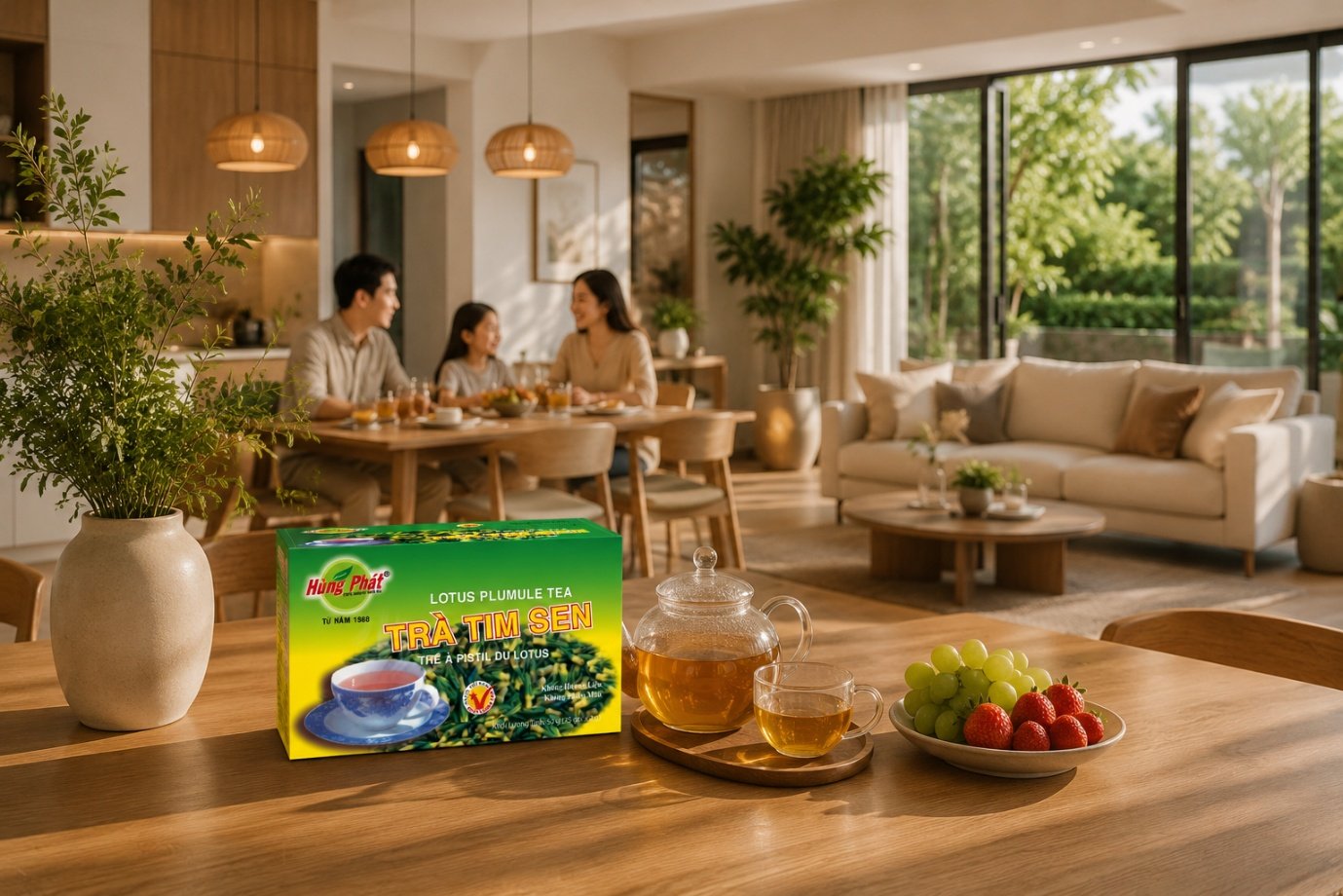 Trà Tim Sen Hùng Phát - Người Muốn Một Góc Trà Nhẹ Nhàng Trong Sinh Hoạt Hằng Ngày