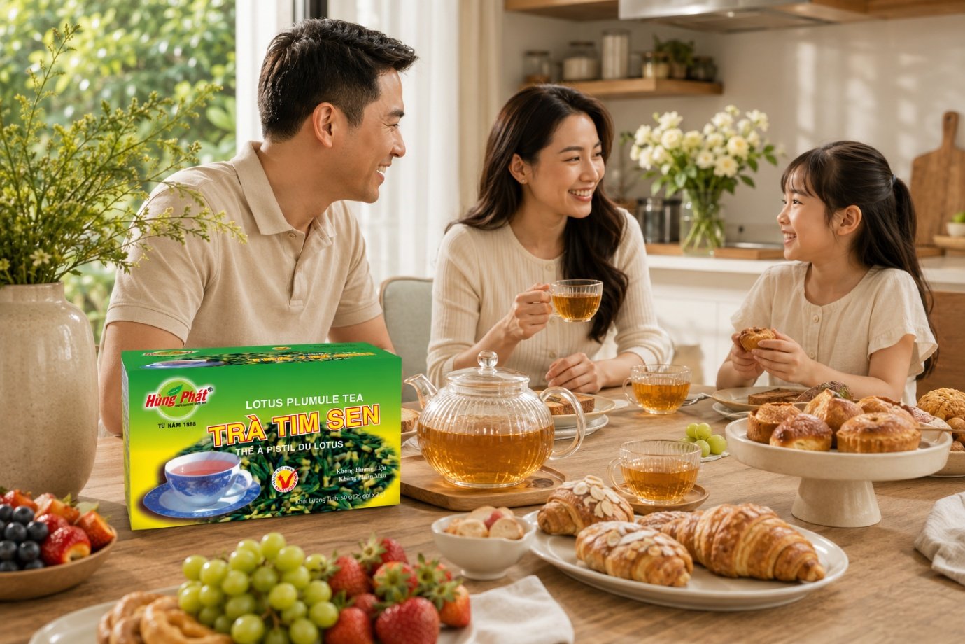 Trà Tim Sen Hùng Phát - Thưởng Thức Sau Bữa Ăn Nhẹ