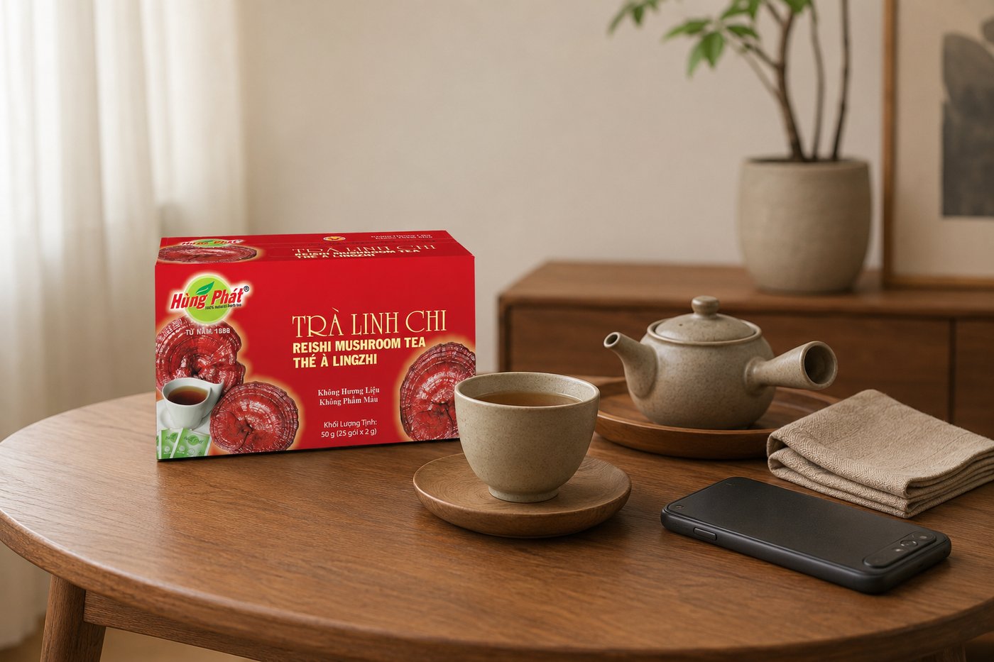Trà Linh Chi Cho Những Khoảng Nghỉ Nhỏ Trong Ngày - hình ảnh 3