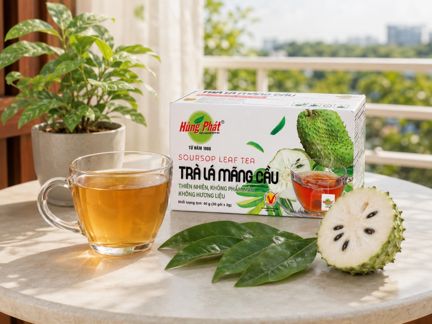 Cách Pha Trà Lá Mãng Cầu Ngon — 3 Kiểu Từ Nóng Đến Đá Đều Đơn Giản - ảnh 1