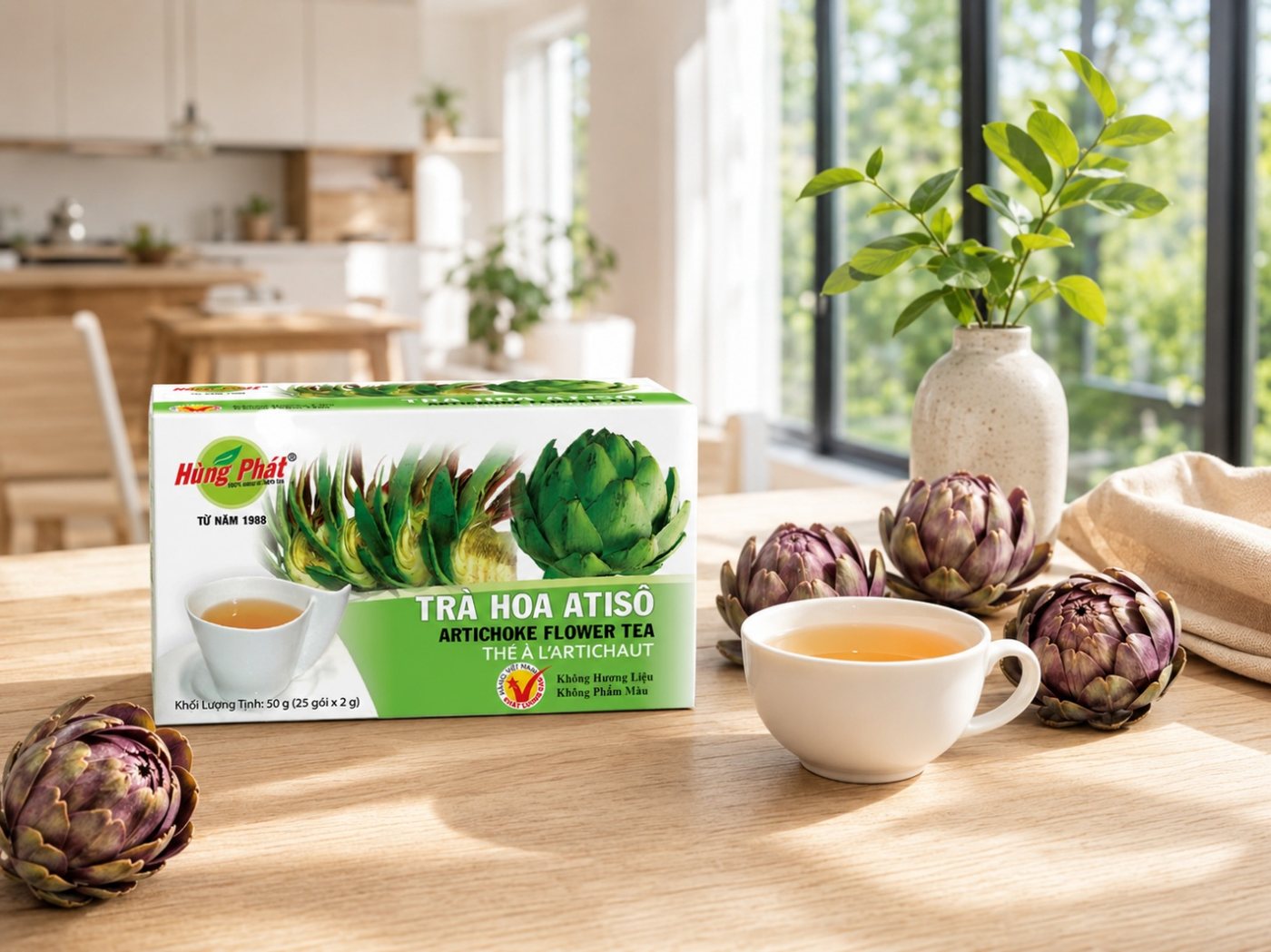 Trà Hoa Atisô Thư Giãn Buổi Tối — Không Caffeine Cho Ngày Bận Rộn - ảnh minh họa 1