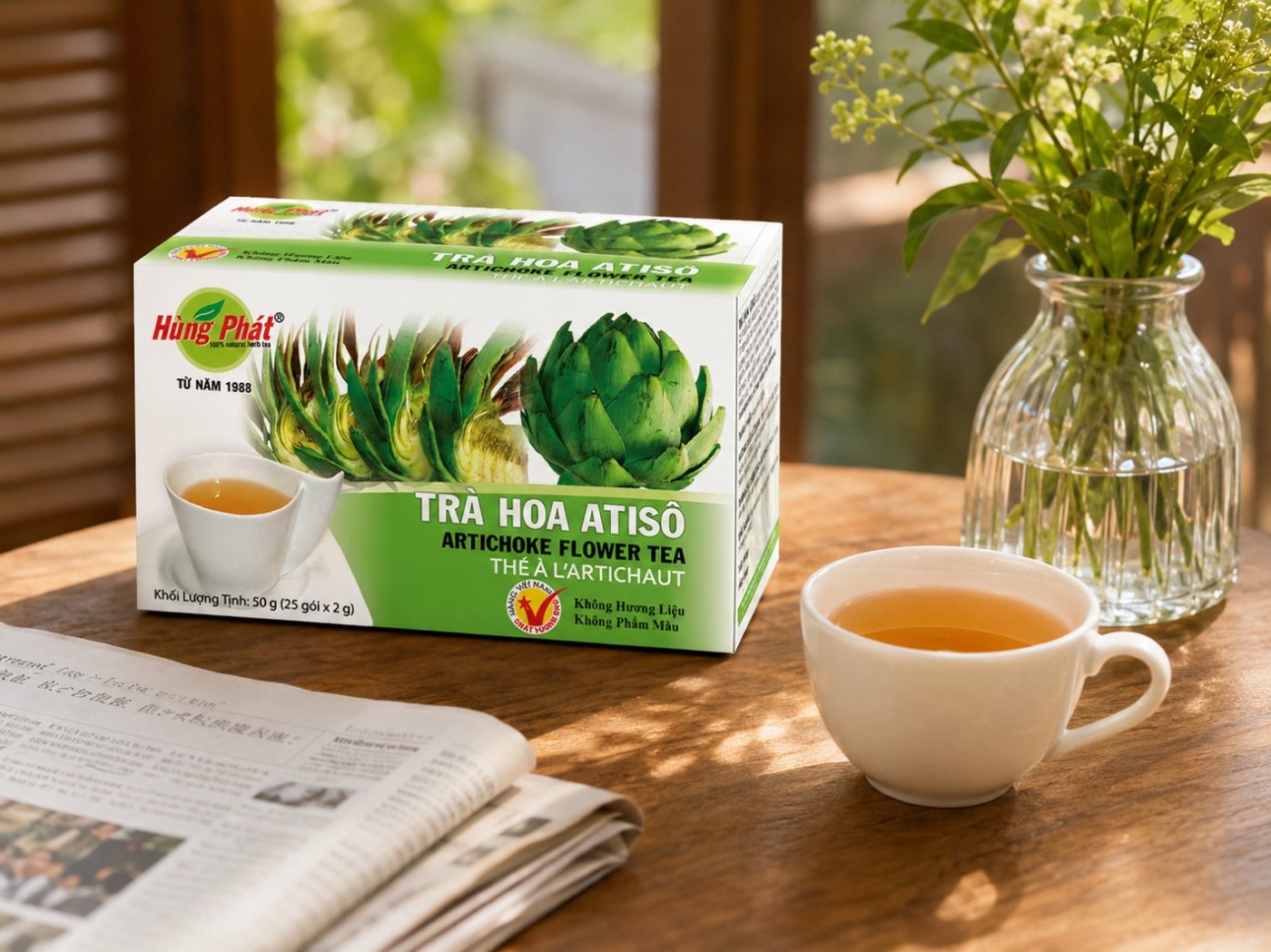 Trà Hoa Atisô Đỏ Là Gì? Phân Biệt Bụp Giấm Và Atisô Lá - ảnh minh họa 4