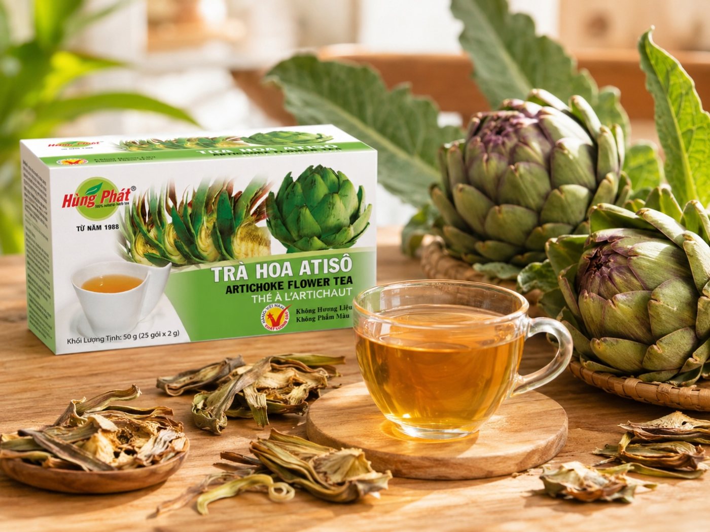 Trà Hoa Atisô Hùng Phát — Vị Ngọt Thanh Từ 100% Đài Hoa Thuần Tự Nhiên - ảnh minh họa 5