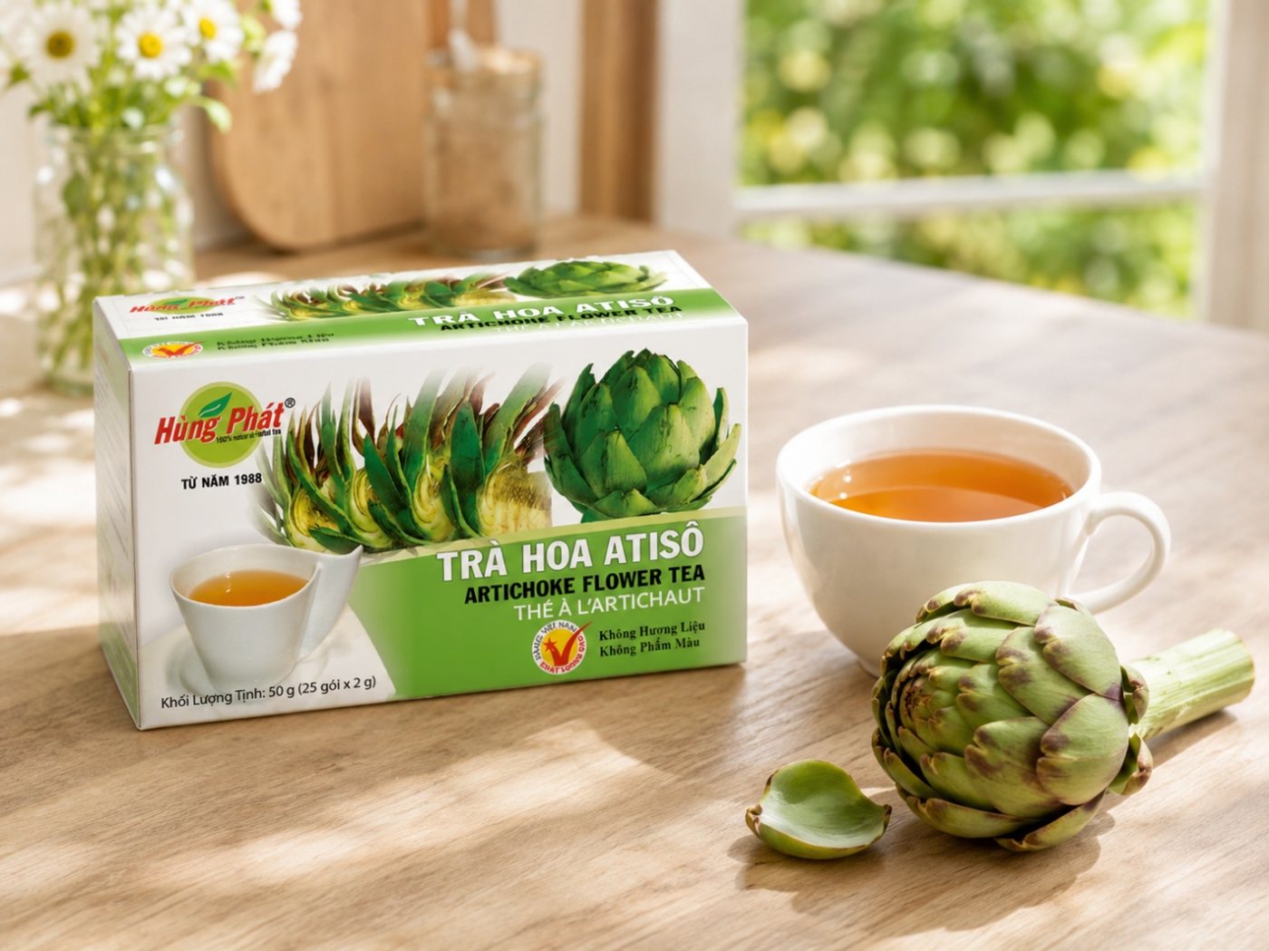 Trà Hoa Atisô Hùng Phát — Vị Ngọt Thanh Từ 100% Đài Hoa Thuần Tự Nhiên - ảnh minh họa 6