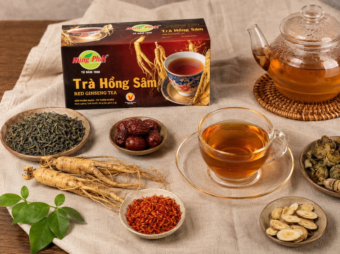 Trà Hồng Sâm Có Tác Dụng Gì? Khám Phá Thành Phần Phối Thảo Mộc - ảnh minh họa 3