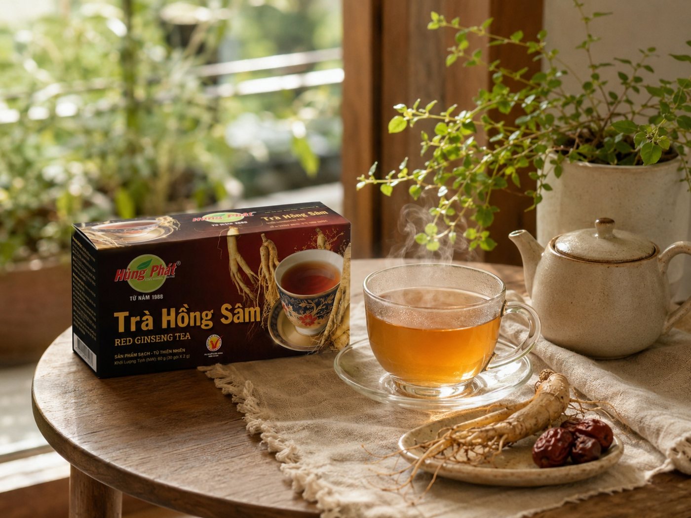Trà Hồng Sâm Có Tác Dụng Gì? Khám Phá Thành Phần Phối Thảo Mộc - ảnh minh họa 4