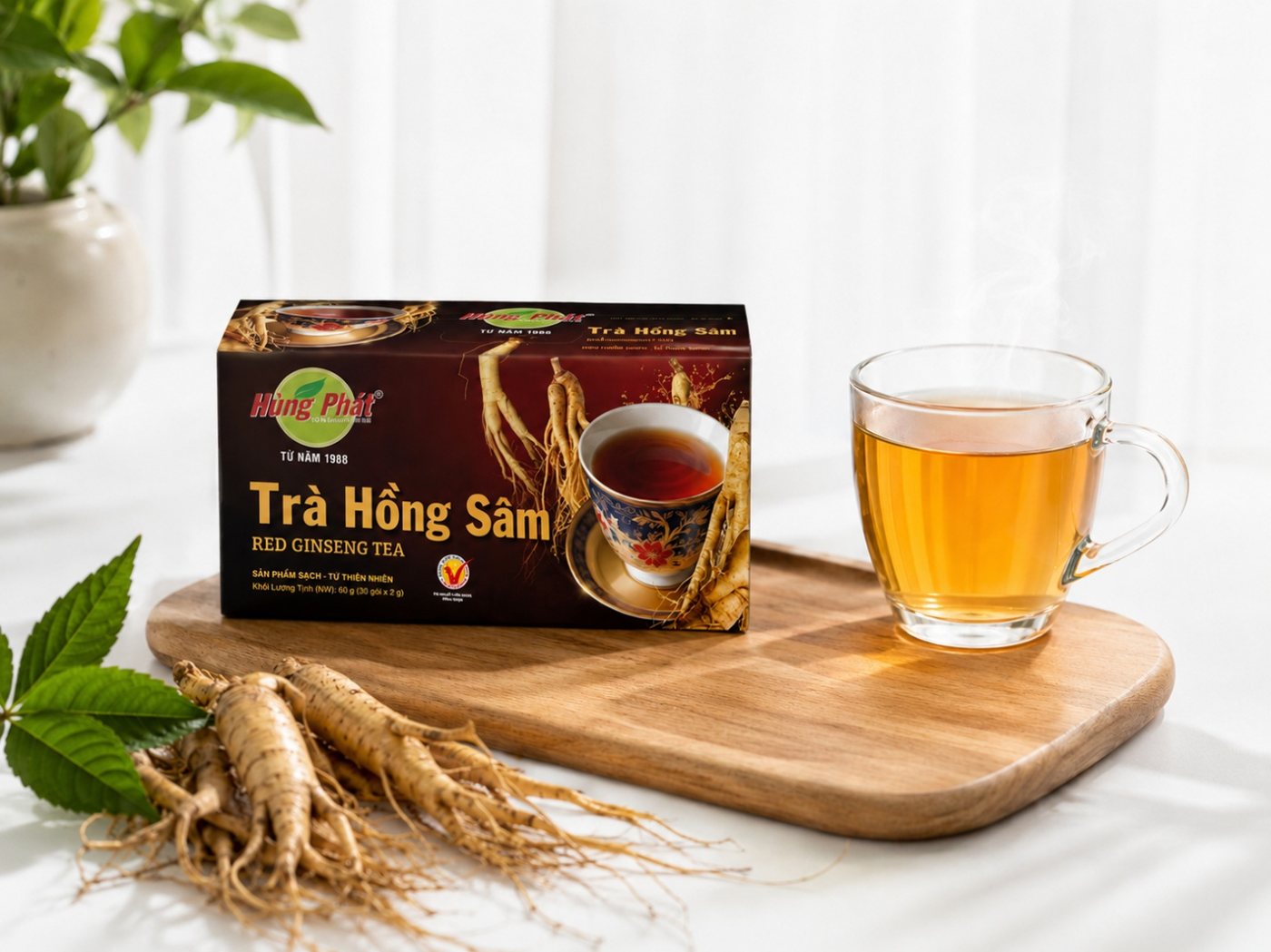 Trà Hồng Sâm --- Thức Uống Thảo Mộc Phối Sâm Cho Mọi Ngày - ảnh minh họa 2