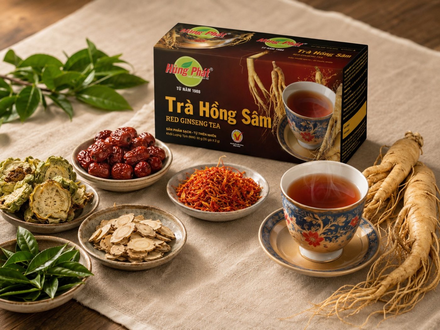 Trà Hồng Sâm --- Thức Uống Thảo Mộc Phối Sâm Cho Mọi Ngày - ảnh minh họa 3